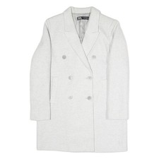 ZARA Womens White Coat S