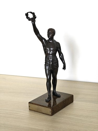 Antique solid bronze figure - antique,