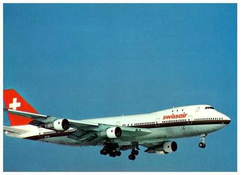 Swissair boeing 747 jumbo jet - swissair,