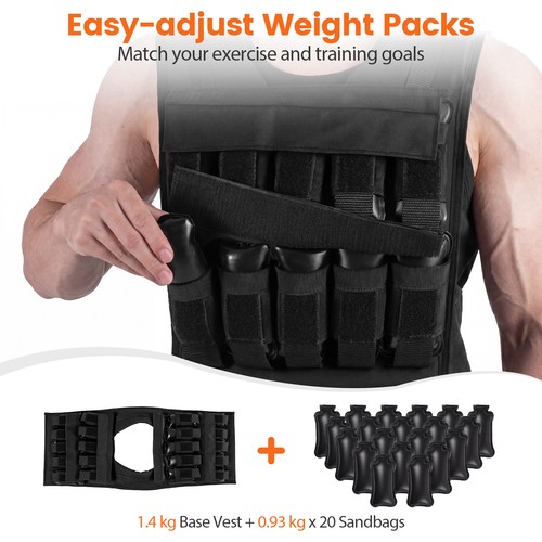 Adj weighted vest - vest, &