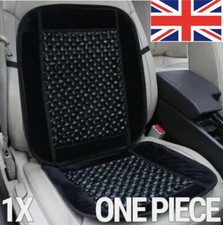 Massage Back Black Wooden Bead Beaded Seat Cover Cushion For Car Van Taxi Lorry