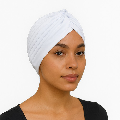 White turban womens - turban, unisex