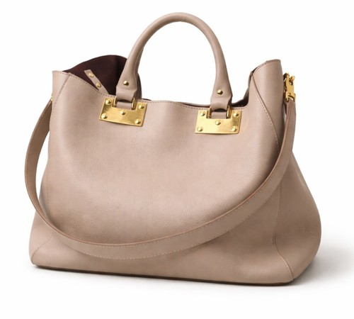 Beige sophie hulme - tote, bag