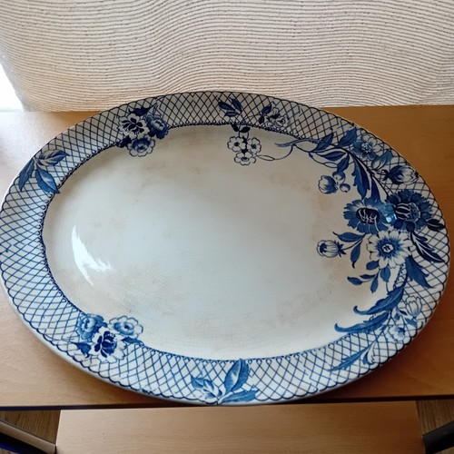 Vintage large oval meat - large,