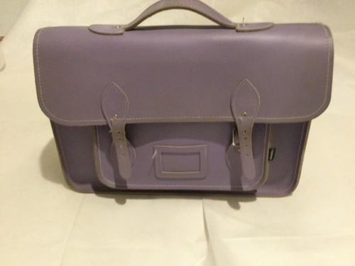 Zatchels mauve leather - mauve, satchel