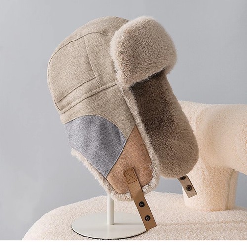 Men faux fur earflap - fur, hat
