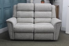 PARKER KNOLL COLORADO ELECTRIC RECLINER 2 SEATER SOFA IN MATTEO DUCK EGG FABRIC