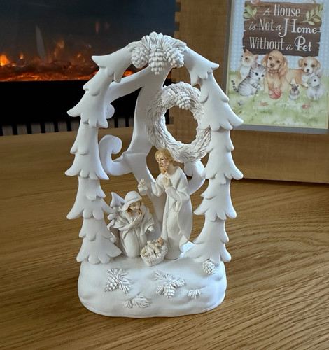 Lighted nativity scene - nativity,