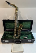 Vintage King Zephyr Alto Saxophone With Original Case & Parts Untested