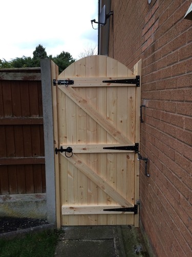 Wooden garden gate heavy - garden,