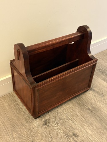 Vintage wooden magazine - vintage, rack