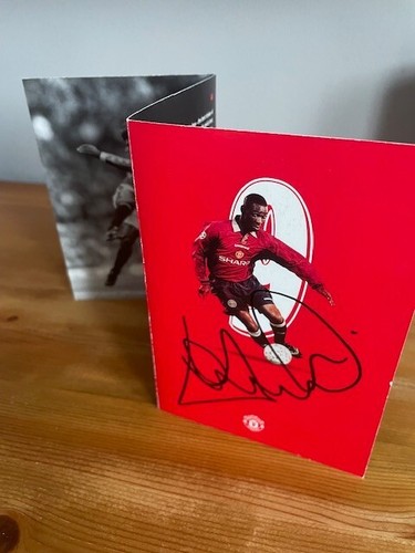 Andy cole signed manchester - signed,