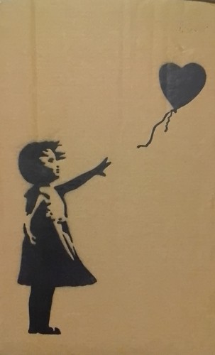Dismal spray paint cardboard - paint,