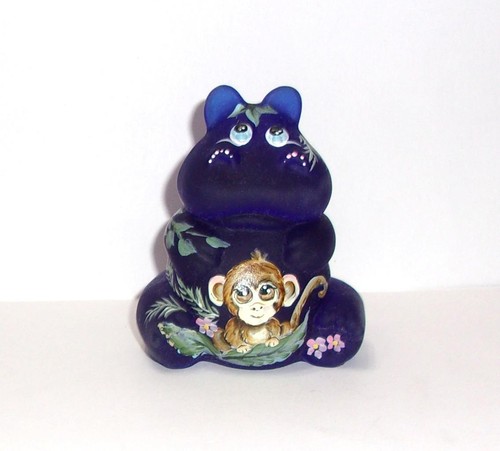 Fenton glass cobalt blue - glass,