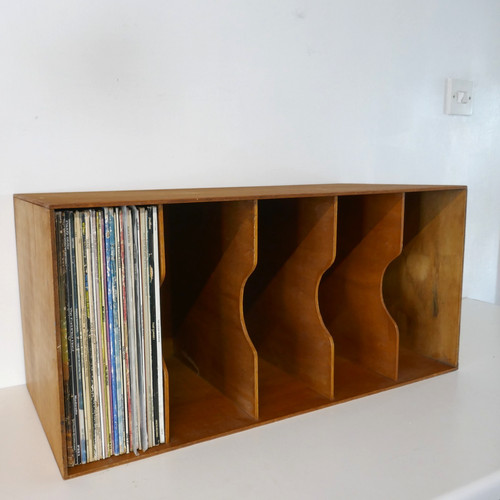 Vintage plywood record - plywood,