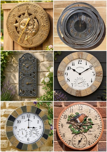 Garden wall clock - garden, outdoor