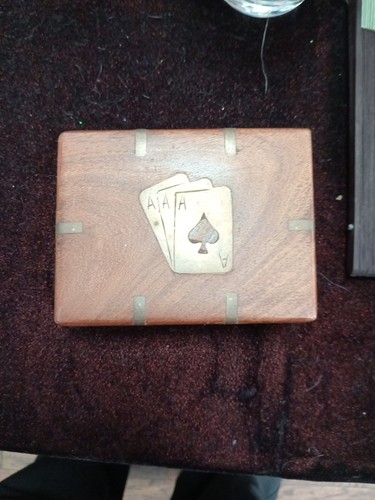 Playing cards wooden box - playing, box.