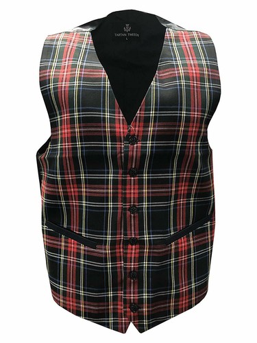 Mens black stewart tartan - mens,