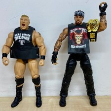 WWE - Brock Lesnar vs The Undertaker wrestling figures - Mattel Elite -