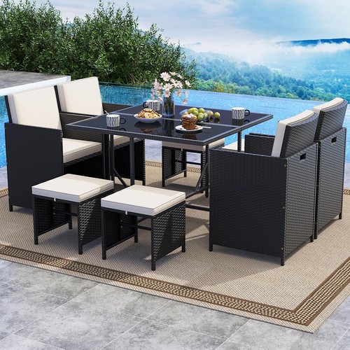 Cube rattan garden furniture - garden,