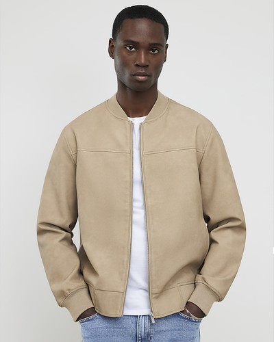 River island mens bomber - river,