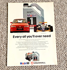 VAUXHALL ASTRA GSi MOBIL 1 - FRAMEABLE COLLECTIBLE ORIGINAL CLASSIC CAR ADVERT