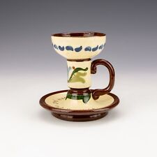 Longpark Torquay Pottery - Mottoware Chamberstick - Candlestick