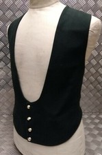 British Army Issue Green Mess Dress Waistcoat With Intelligence Corps Buttons 