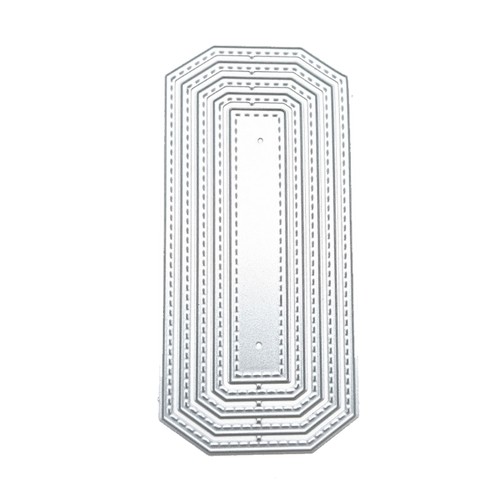Rectangle tag metal cutting - rectangle,