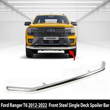 For Ford Ranger T6 2012–2022 Stainless Steel Front City Spoiler Bar Single Deck