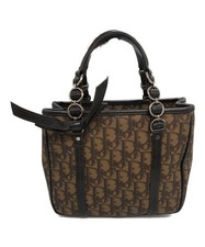 Christian Dior Romantic Handbag Brown Leather France Made Good Condition SH0516