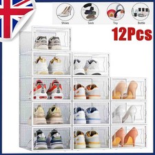 12Pcs Transparent Shoe Storage