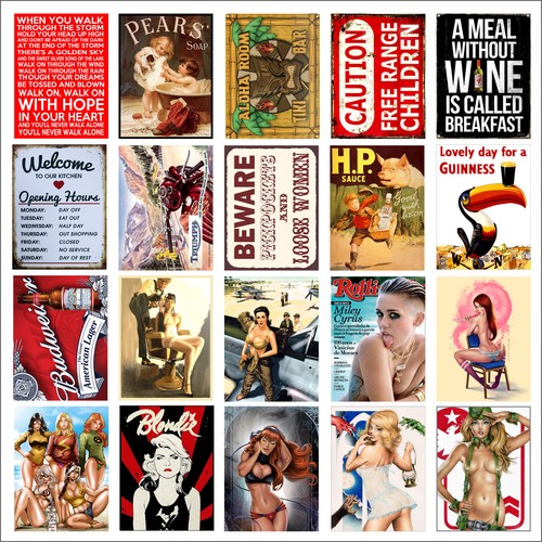 Various retro tin metal - retro,
