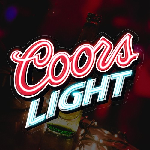 Coors light led neon sign - coors,