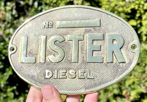 Lister diesel engine - diesel, brass