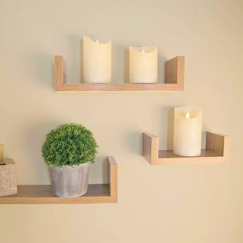 Shaped floating shelve set - shaped,