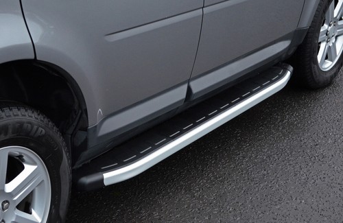 Aluminium side steps bars - aluminium,