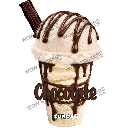 Ice cream van sticker - cream,