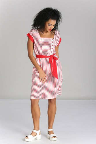Hell bunny womens ahoy dress - bunny,