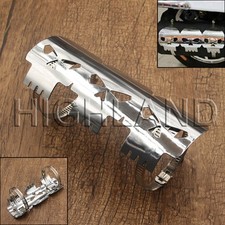 Silver Exhaust Muffler Pipe