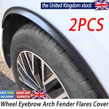 Extra Wide Car Wheel Eyebrow Arch Lips Strip Fender Flare Protector Carbon Fiber