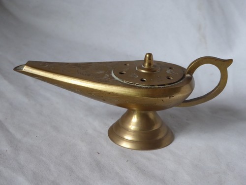 Vintage genie lamp ornamental - genie,