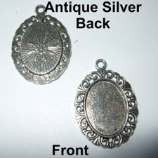 NEW OVAL SILVER BRONZE COLOR