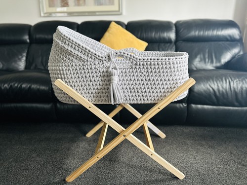 Handmade crochet moses basket - moses,