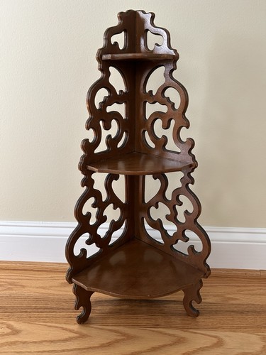 Vtg butler wood - wood, corner
