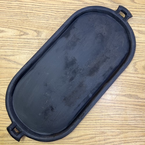 Vtg oval cast iron griddle - vtg,
