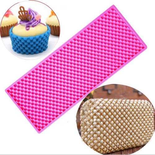 Pearl border silicone cake - border,
