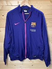 Nike FC Barcelona Football Mens Track Jacket Full Zip Top Football Size XL VGC