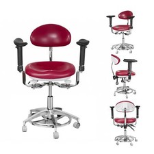 Dental Medical Microscope Stool with Armrest Dentist Surgeon Chair Microsurgical