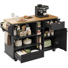 KITCHEN ISLAND ROLLING TROLLEY